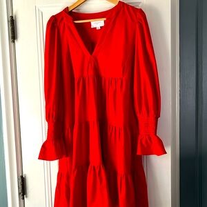 Like new Pomander Place all season red dress
